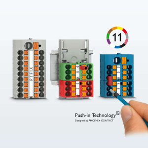 Готовые к подключению распределительные блоки с зажимом push-in